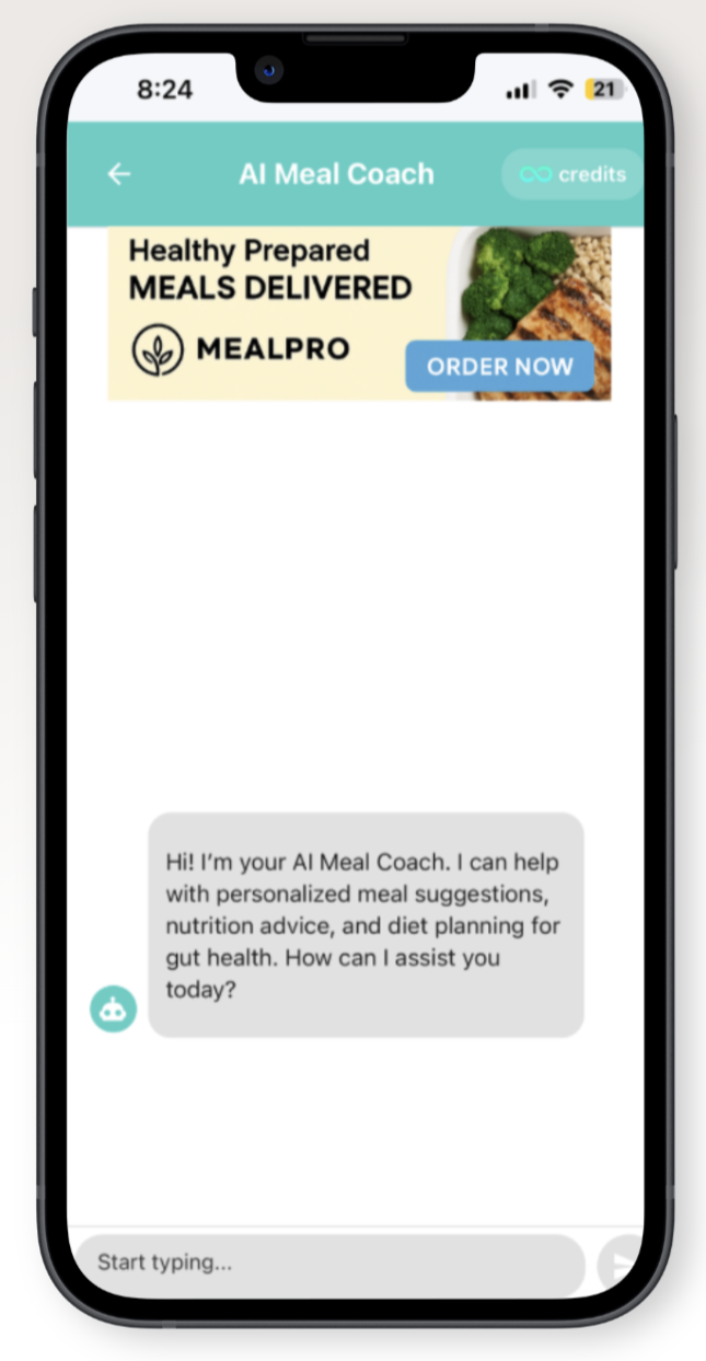 FlareCare AI Meal Chat