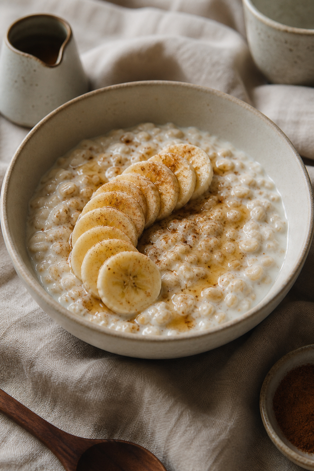 Cinnamon Banana Yogurt Oat Bowl