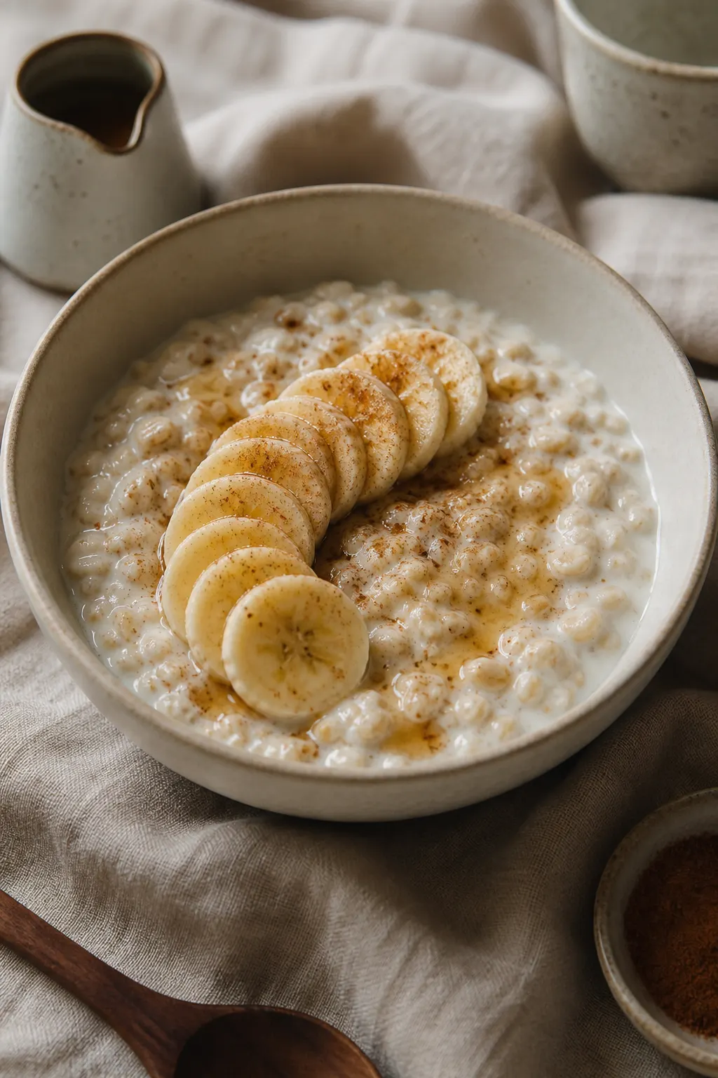 Cinnamon Banana Yogurt Oat Bowl