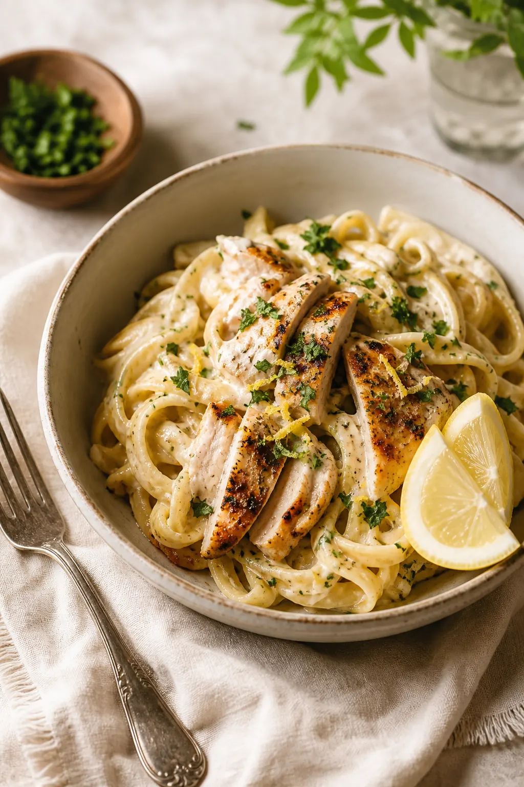 Velvety Dairy-Free Chicken Pasta