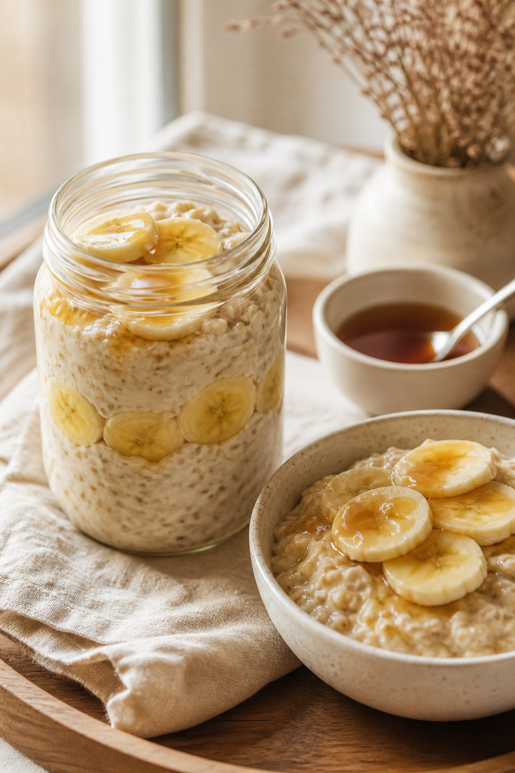 Soft Maple Banana Overnight Oats