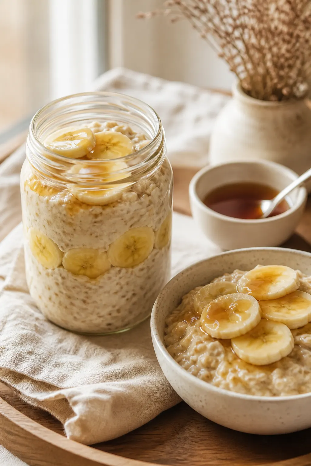 Soft Maple Banana Overnight Oats